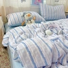 Ice blue strips [Class A skin-friendly and soft]