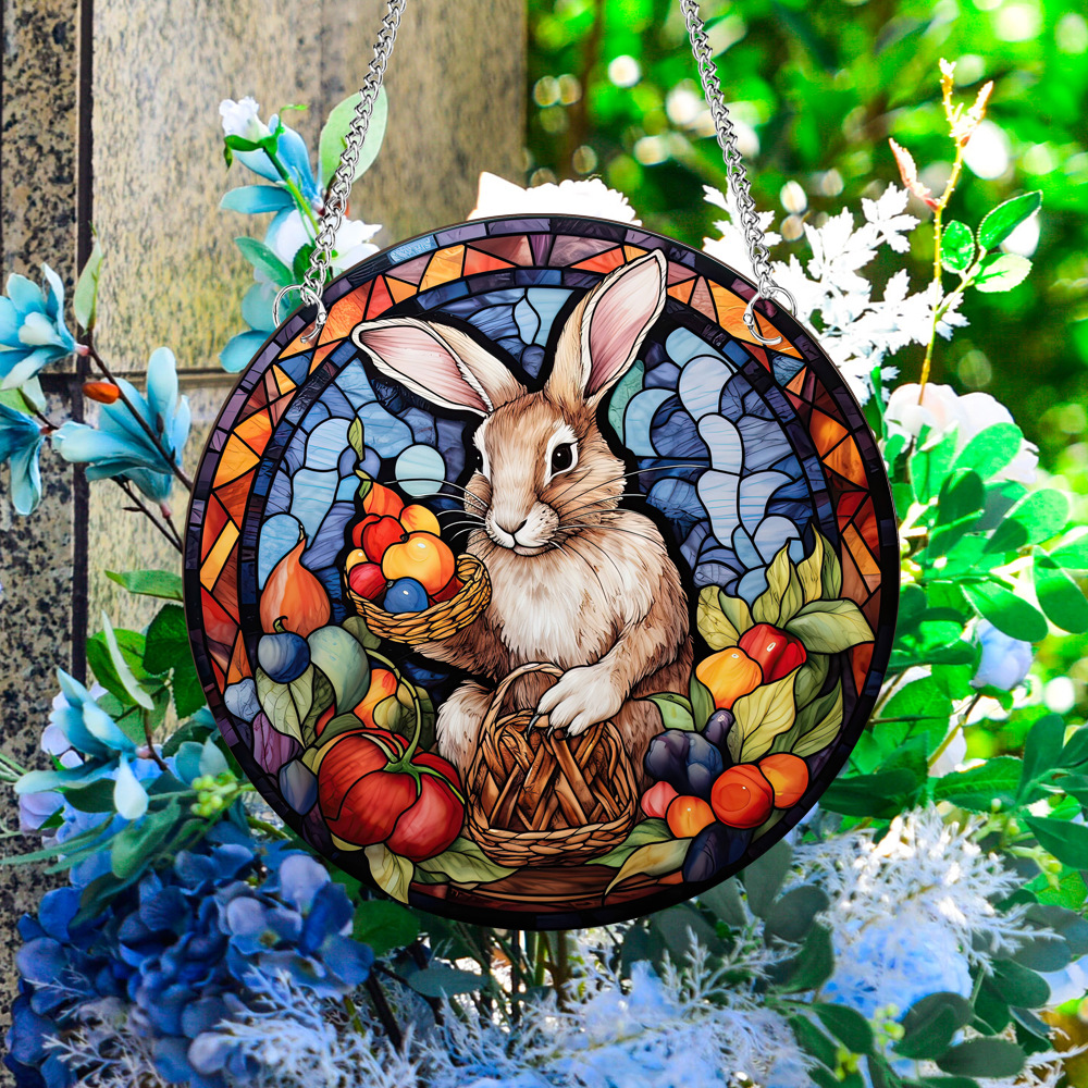 95g Weight pendant Home Textiles & Decor Type Acrylic Material Easter Festival Rabbit Pattern Casual, Elegant, Classical Style Easter Casual Elegant Classical Rabbit Arylic Party Supplies Decorations 57