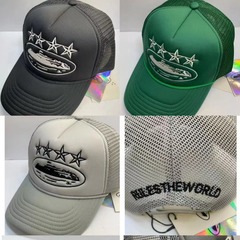 歐美潮牌貨車帽Corteiz CRTZ Trucker hat個性遊輪刺繡卡車帽夏季