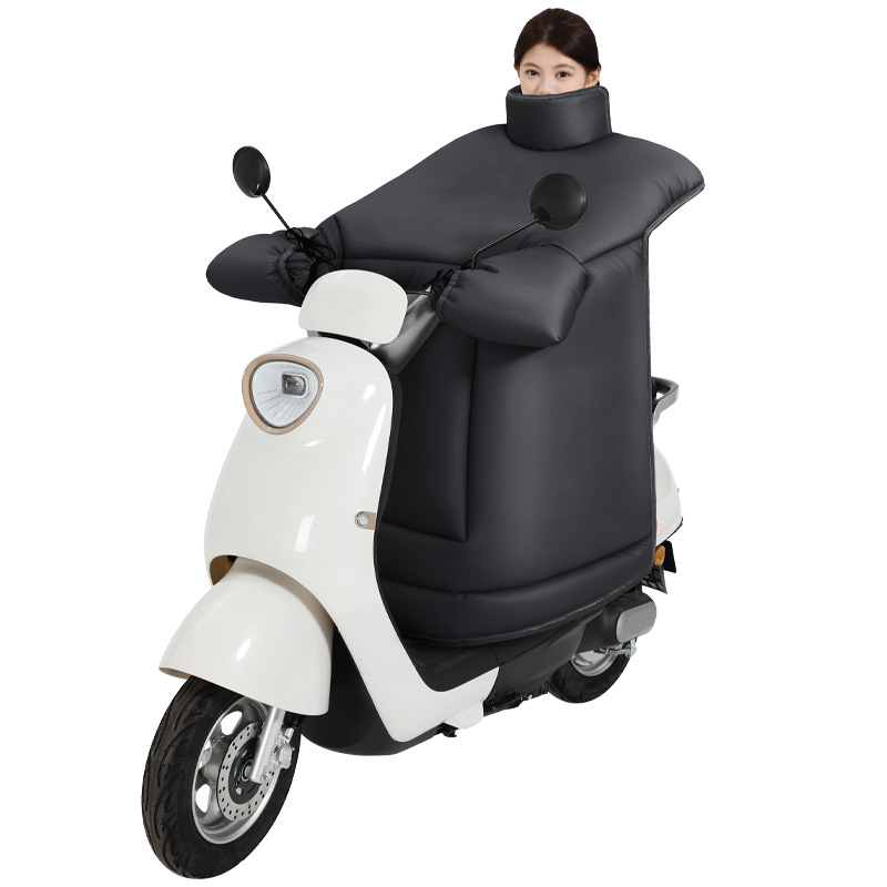 Vehículo eléctrico invierno más vello grueso manteniendo calor batería motocicleta manteniendo calor manteniendo el cuello manteniendo calor manteniendo el viento manteniendo calor manteniendo