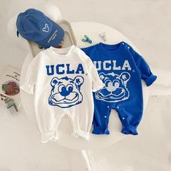 韓版新生嬰兒連體衣春秋款男女寶寶薄款長袖可愛外出哈衣0153A012