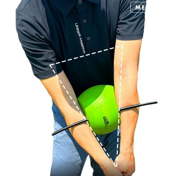 MELE LINKS Новый PU Golf Connection Ball Swing Practitioner Keeps Wrist Triangle Improvement