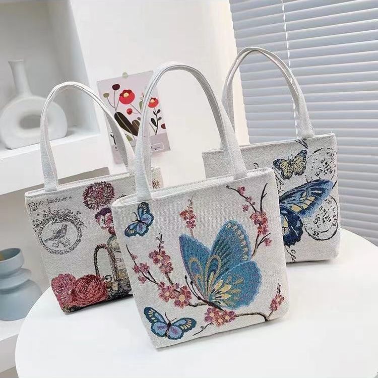 2024 cartoon jacquard embroidery fashionable artistic canvas..