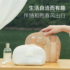 新型人気化粧バッグ携帯型高級旅行洗面収納バッグ女性大容量口紅小型雑物バッグ