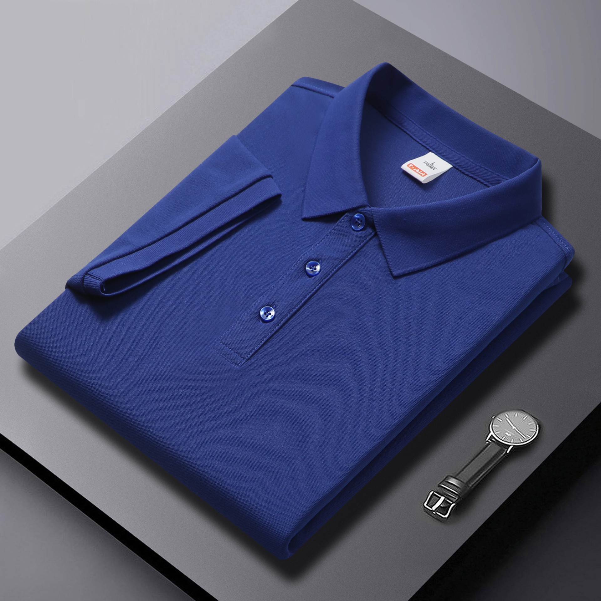 Camisas de algodón de perlas personalizadas LOGO gratis polo con solapa camiseta de manga corta para hombres y mujeres ropa de trabajo de verano fábrica transfronteriza al por mayor