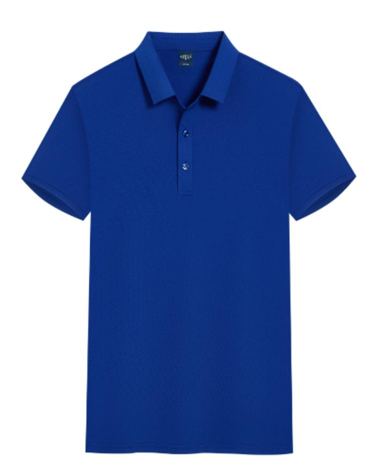 Camiseta de manga corta verano nuevo estilo elástico transpirable y agradable para la piel hombres negocios camisa POLO de manga corta estilo caliente de comercio exterior