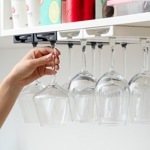 Punch-free Goblet Display Rack for Living Room and Kitchen Bar Table Wine Glass Hanging Rack Household Red Wine Glass Inverted Hanging Rack