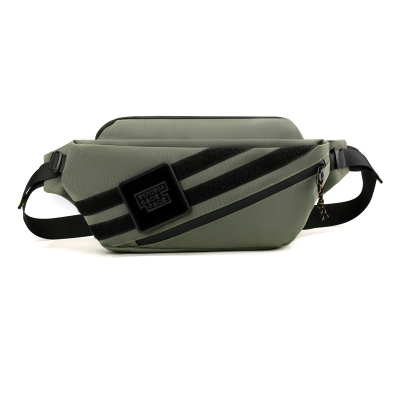 Venta al por mayor transfronteriza 2024 nuevo estilo al aire libre bolso de pecho de nailon ligero para hombres bolso diagonal anti-salpicaduras bolso de hombro de moda marea