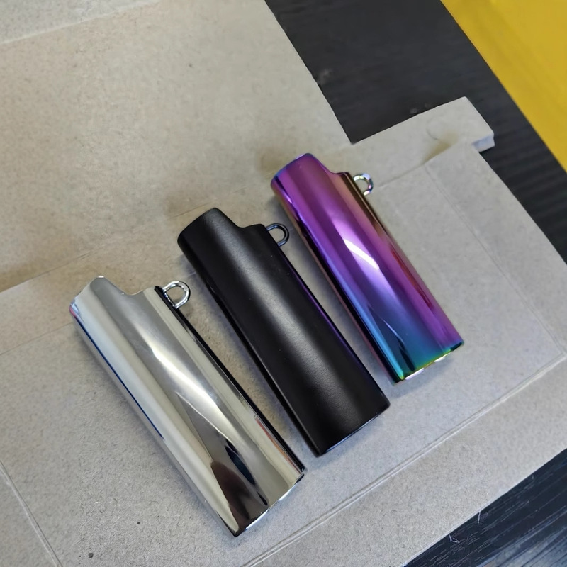 DOLPHIN Dolphin -906 Metal Color Plated Bic J6 Lighters Case with Hanging Ears