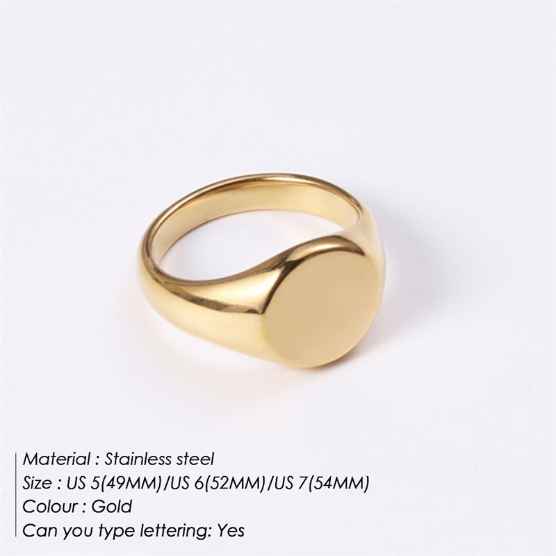 304 Stainless Steel Material Women's Men's Hip-Hop Punk Rings Waves Stainless Steel Men Signet Rings