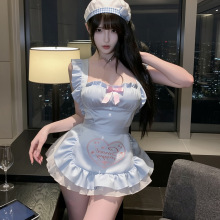 情趣内衣甜美刺绣双面缎ny女仆调情性趣情趣内衣纯欲洛丽女情套装
