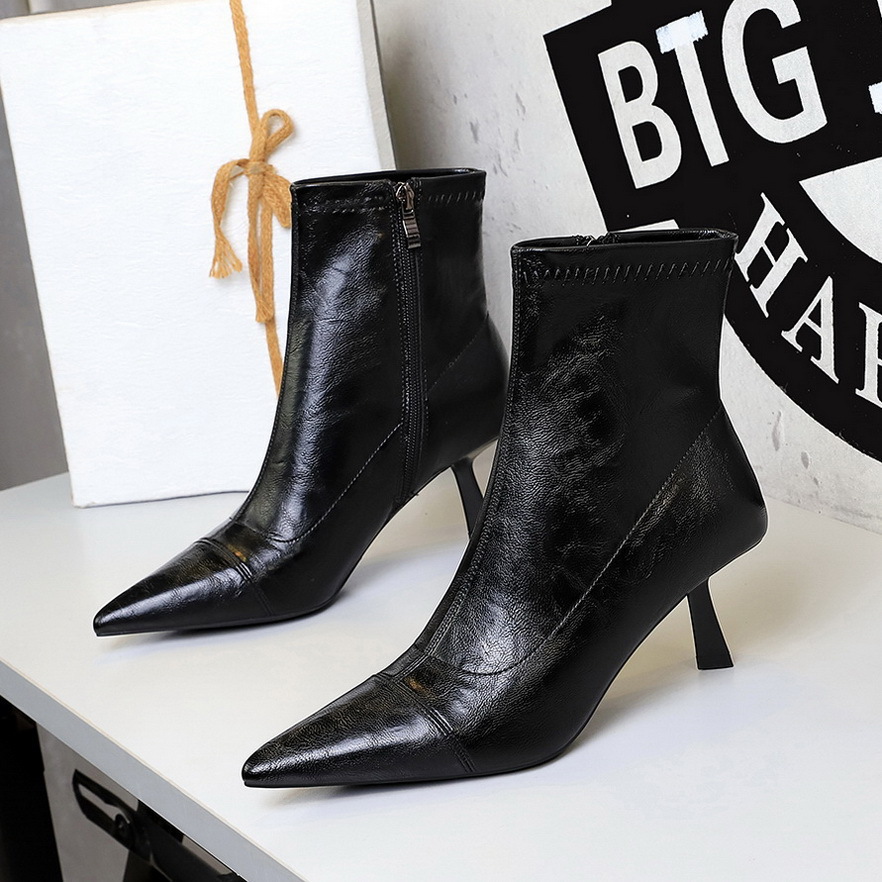 Genuine Leather High Pointed Toe Stiletto Over The Knee Boots_voghion.com