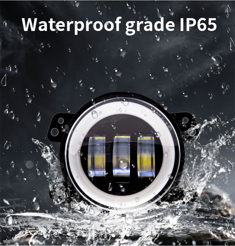 Cross-Border 4inch Fog Lights for Jeep Wrangler Headlight Modification, J-Eep Jk, Bj212 Car Fog Lights, Led Spotlights