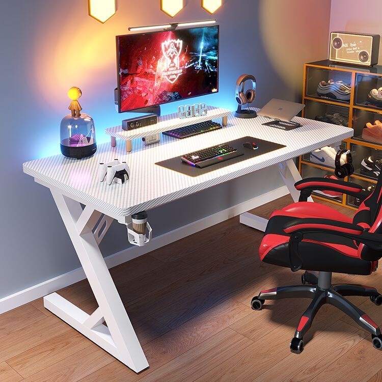 2026 New Model Brain Desk Desktop Home Office Desk Carbon Fiber Trendy Gaming Table Double Computer Desk E-Sports Table