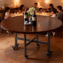 包邮家用饭桌板式折叠餐桌小户型吃饭可移动加厚简易桌子厂家批发