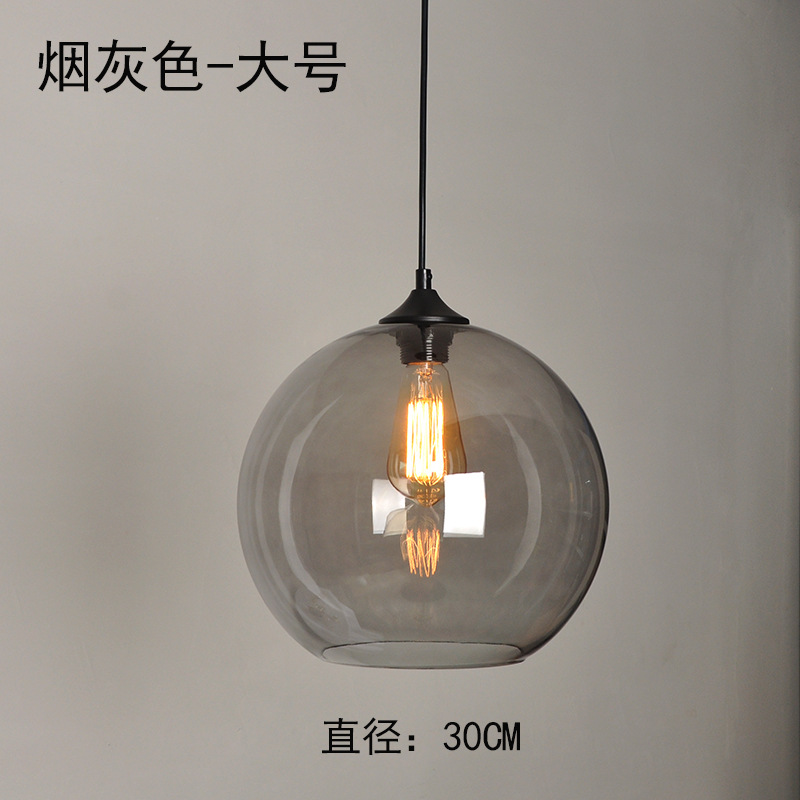 Cross-border exclusive modern minimalist restaurant bar coffee shop lighting Nordic personality single goldfish tank glass pendant lamp