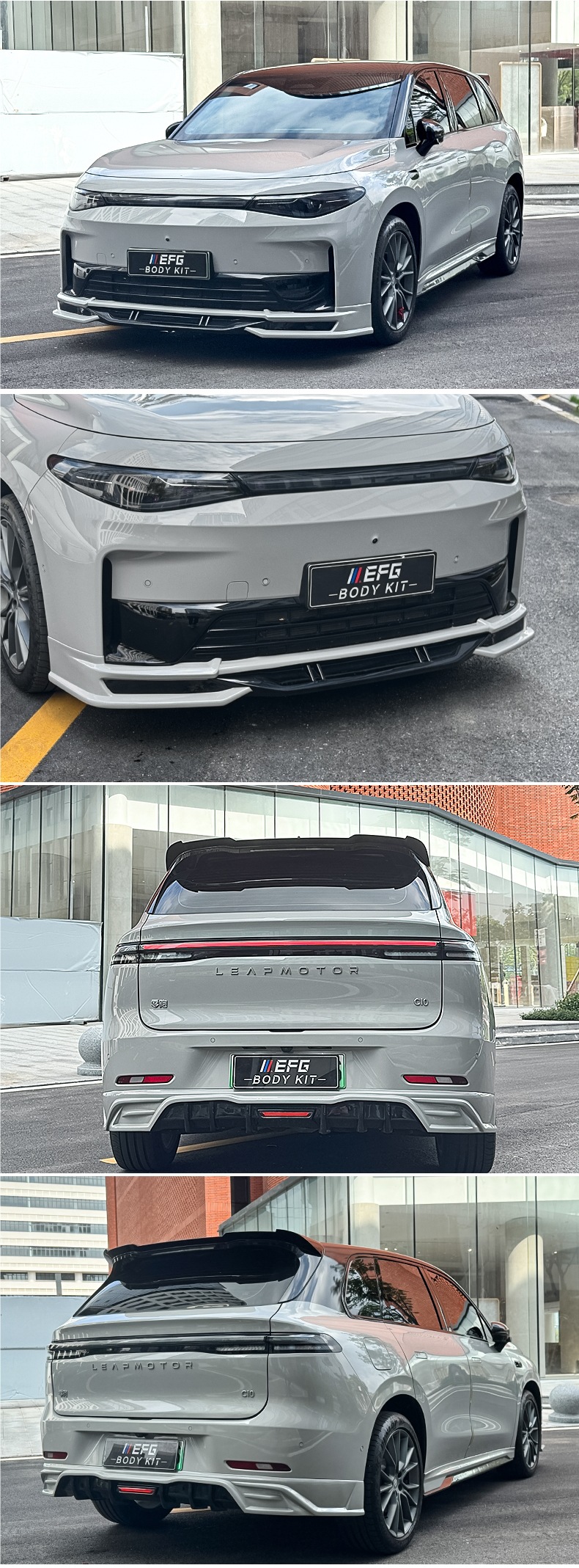 Suitable for Zero C10 Modified Efg Model Large and Small Surround Front and Rear Lip Lower Shovel Tail Wing Appearance Modification Upgrade Kit