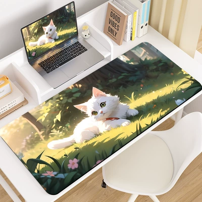 Avtomobil döşəmə paspasları, Anime-Style Diatom Mud Table Mat - cute-cat-3080cm-5mm-diatom-mud