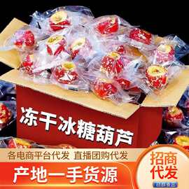 【代发】冻干冰糖葫芦空心山楂独立包批发500g 去核芝麻冰糖葫芦