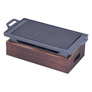 Korean-style alcohol barbecue grill solid alcohol environmental protection oil barbecue grill small grill non-stick grill restaurant household commercial