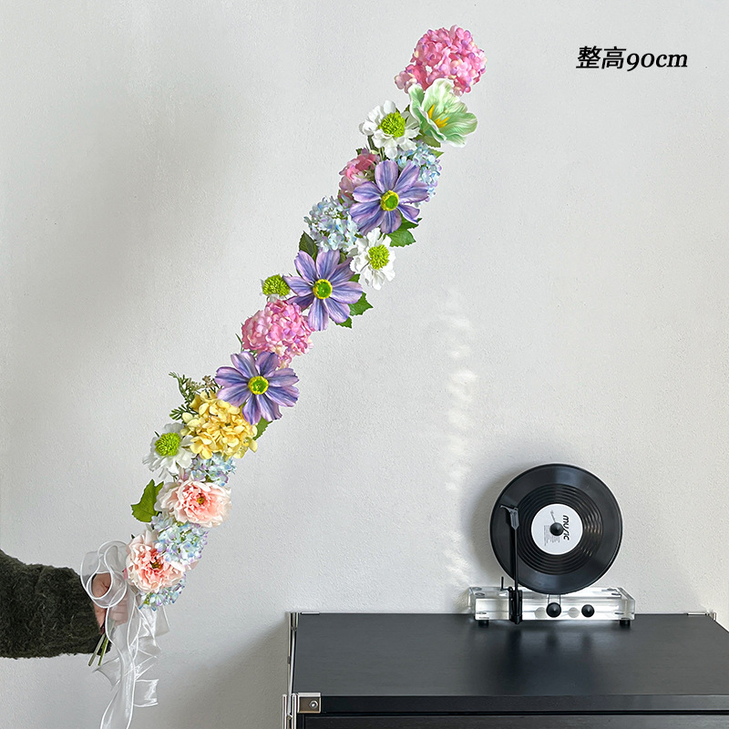 1m 꽃 튤립 게상 꽃 눈덩이 꽃다발