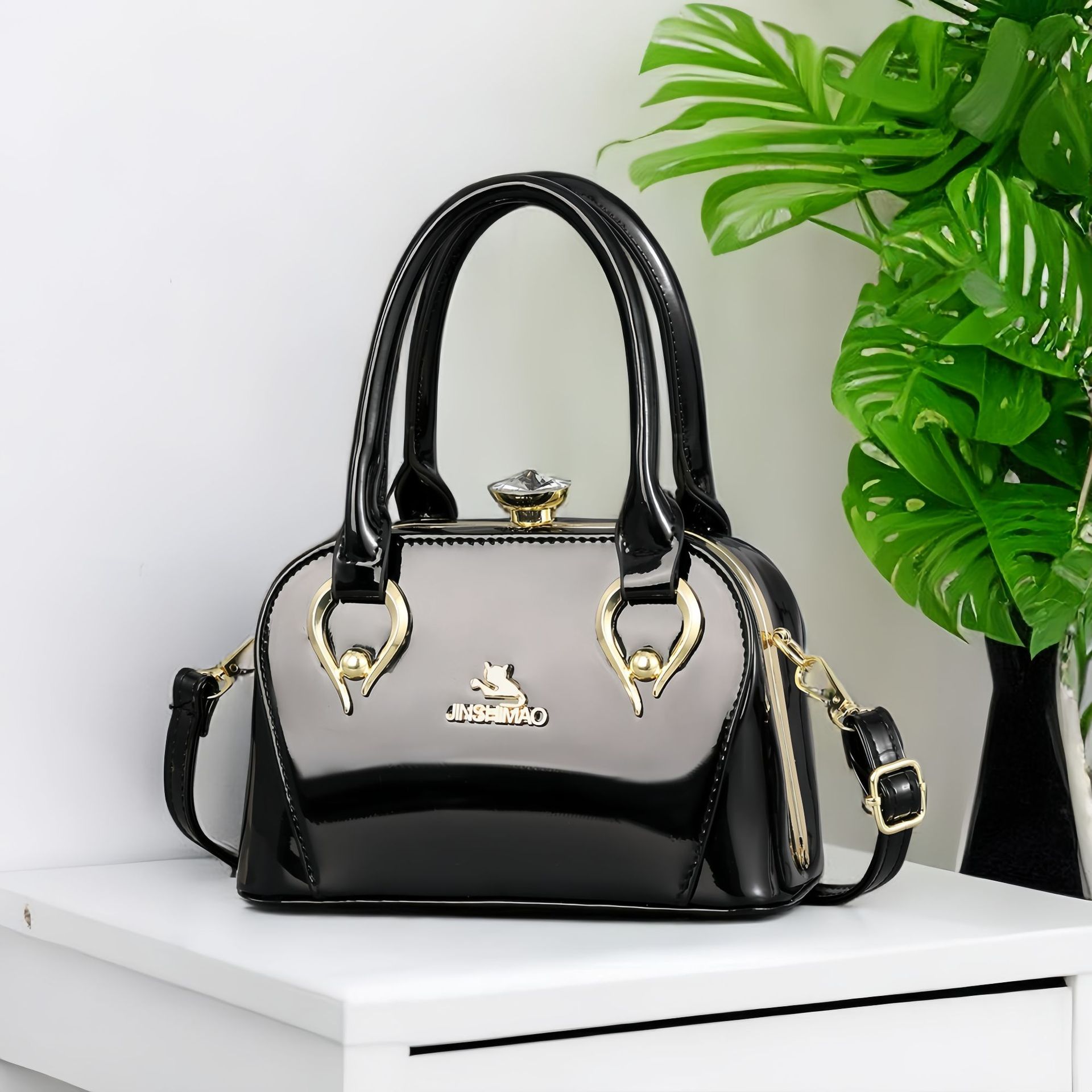 Taizhou bolso de mujer bolso de piel brillante bolso de hombro bolso de moda atmósfera bolso de mujer bolso de cena bolso de mano