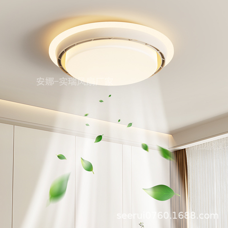 Spot New Invisible Silent Restaurant Ceiling Bedroom Room Fan Ceiling Fan Light Full Spectrum Bladeless Fan Light