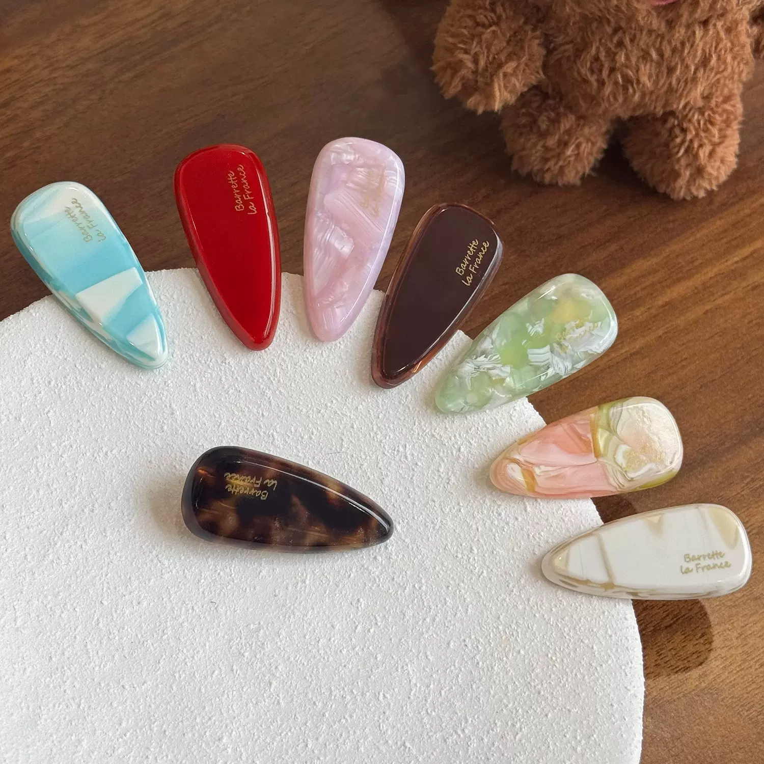 加厚版4mm韩国金标醋酸发夹高级感侧边碎发夹气质百搭发卡鸭嘴夹