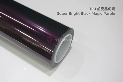 change film, full car wrap, Auto Color Change Film - tpu-ultra-bright-black-fantasy-purple-15215m