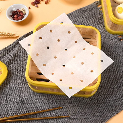 Yaju Zheng Steamer Paper Rectangular Double-Sided Silicon Oil Paper Steamed Buns and Mantou Lining Paper Baking Disposable Non-Stick Steamer Paper