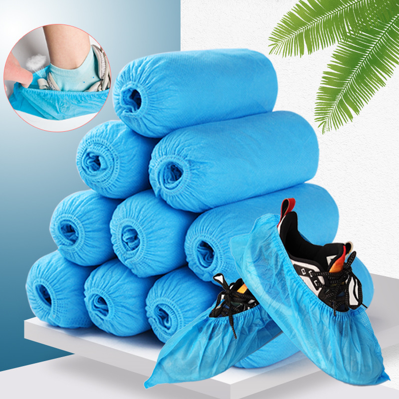 Cubrezapatos gruesos, antideslizantes, desechables, de tela no tejida para uso doméstico, resistentes al desgaste, adecuados para salas de ordenadores, estudiantes, niños y uso doméstico.