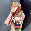 Genuine cartoon cute trend keychain, fashionable car keys, pendant for beloved