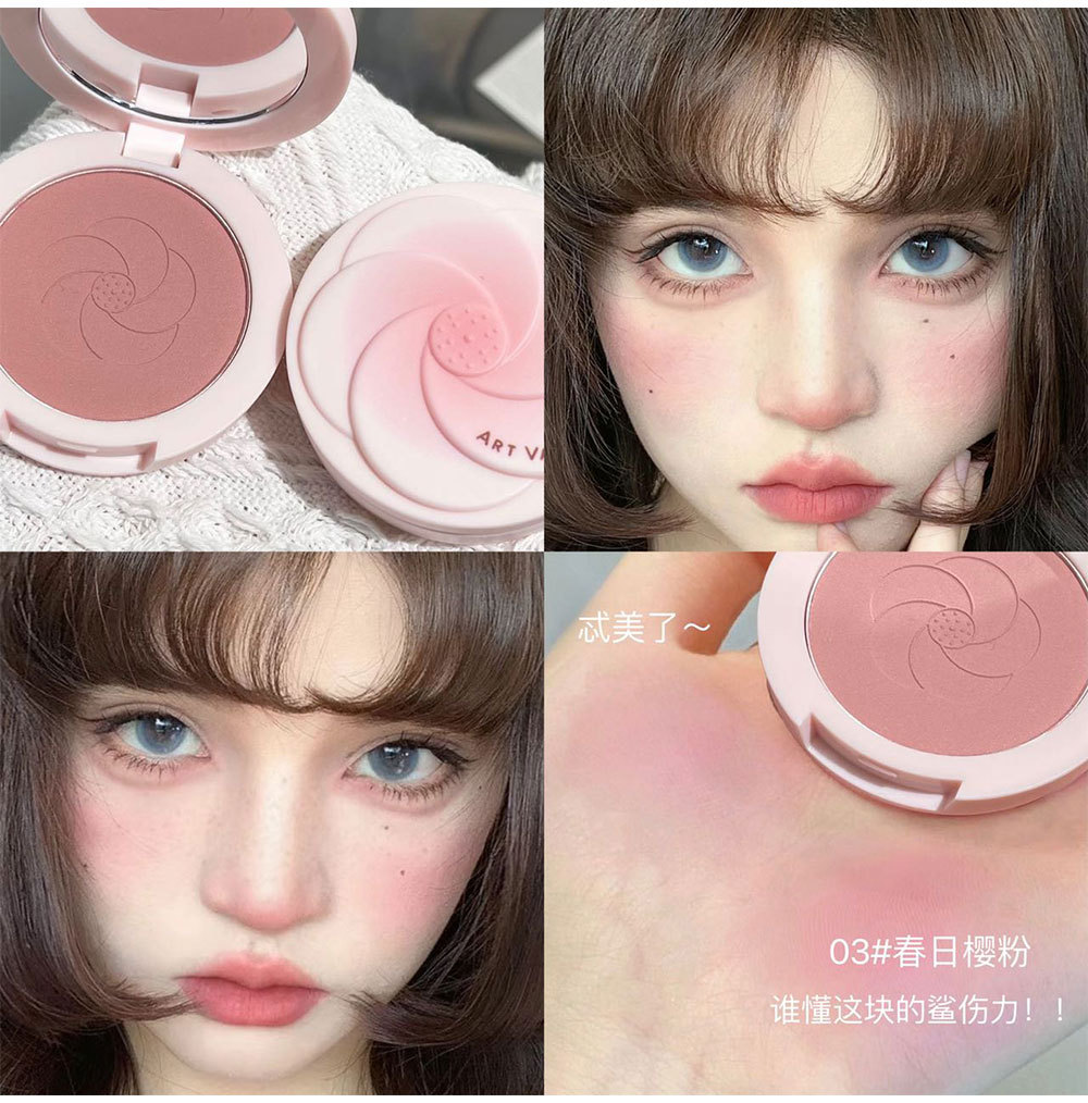 Art Value~ Pink petal blush, natural and delicate, whitening blush, contouring, versatile, the same as cross-border Internet celebrities undefined