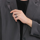 Модный ретро скандинавский аксессуар из нержавеющей стали, мужское кольцо, в стиле панк