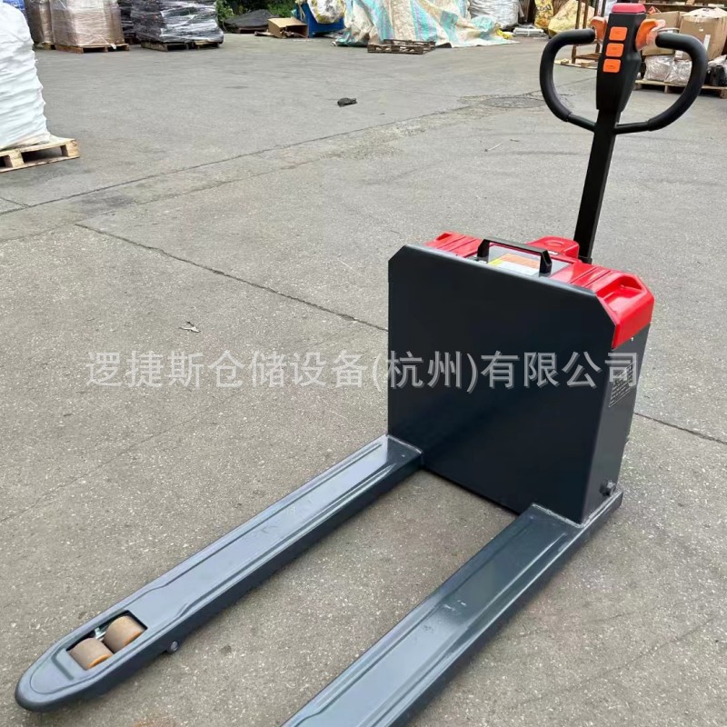 2吨手拉步行式全电动液压托盘搬运车地牛手拖车装卸车叉车