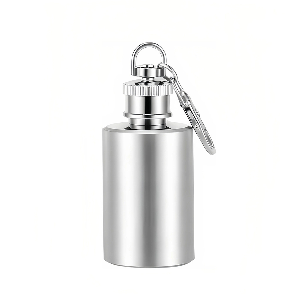 Mini botella de acero inoxidable 1 - 2 onzas botella de vino redonda portátil botella de vino cuadrada botella de vino regalo
