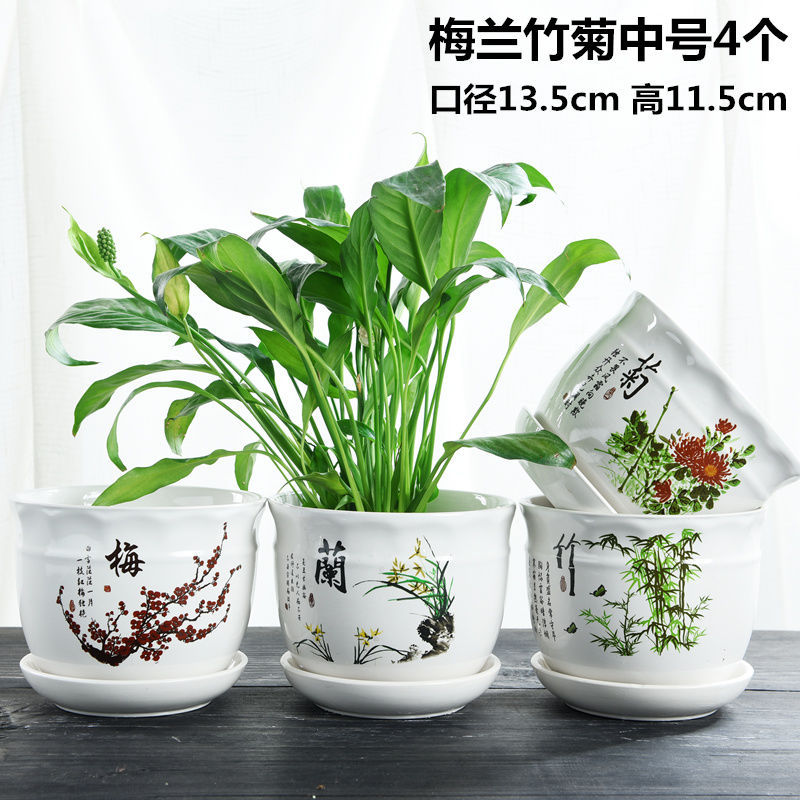 多肉植物の植木鉢、粗い陶器、通気性、大小の直径、高杭セラミック、レトロな植物セットの組み合わせのアイデア|undefined