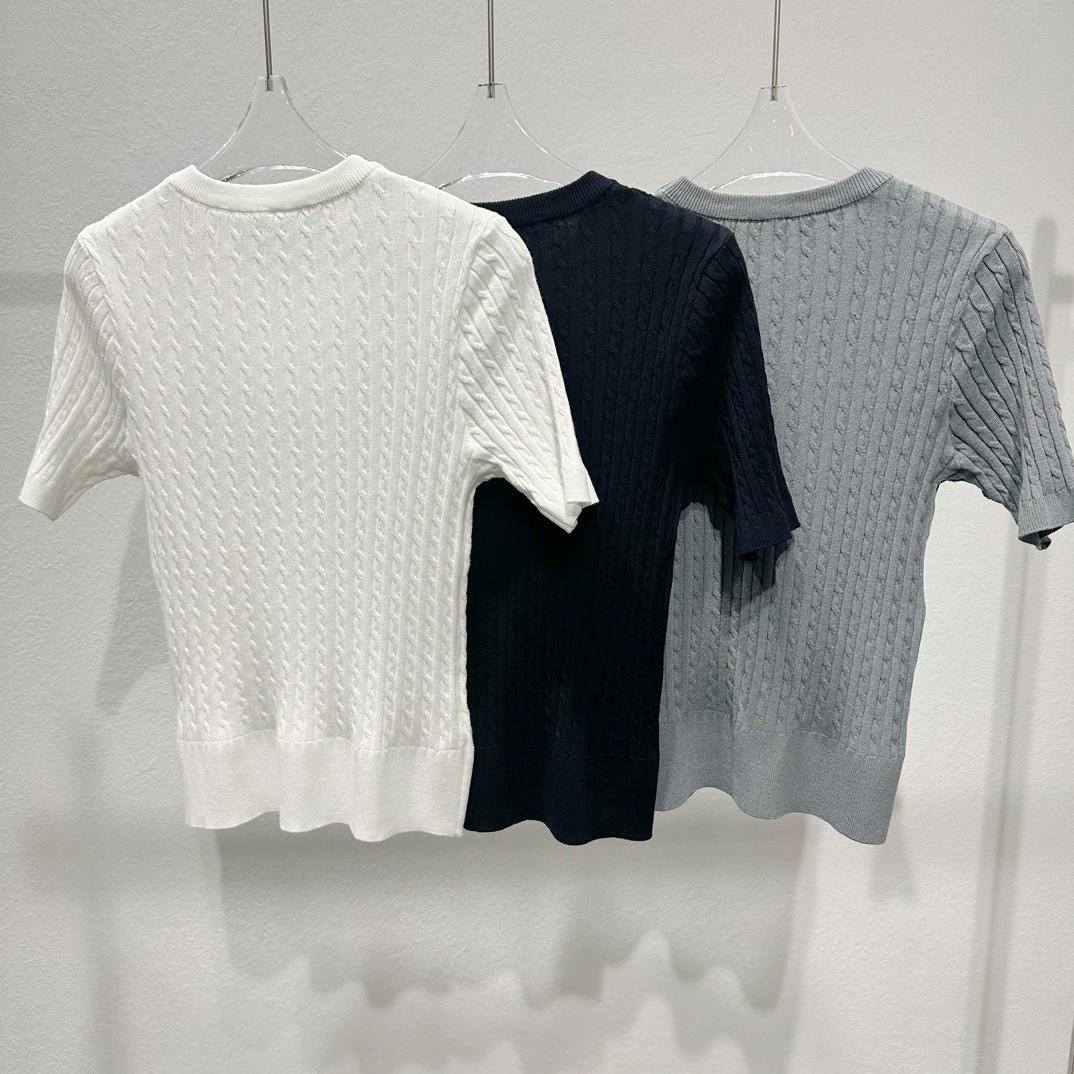 THOM BRASSY 1830 Пони с круглым вырезом с короткими рукавами