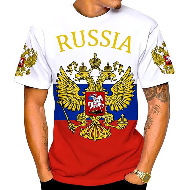 AliExpress europeo y americano venta caliente 3D estampado spot 2024 moda casual suelto cuello redondo manga corta transpirable camiseta para hombre