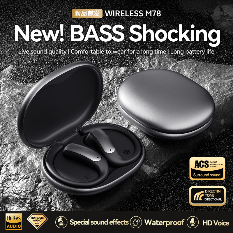 New M130 Ultra-long Battery Life Noise Reduction Sports Ear-hook Bluetooth Earphones_voghion.com