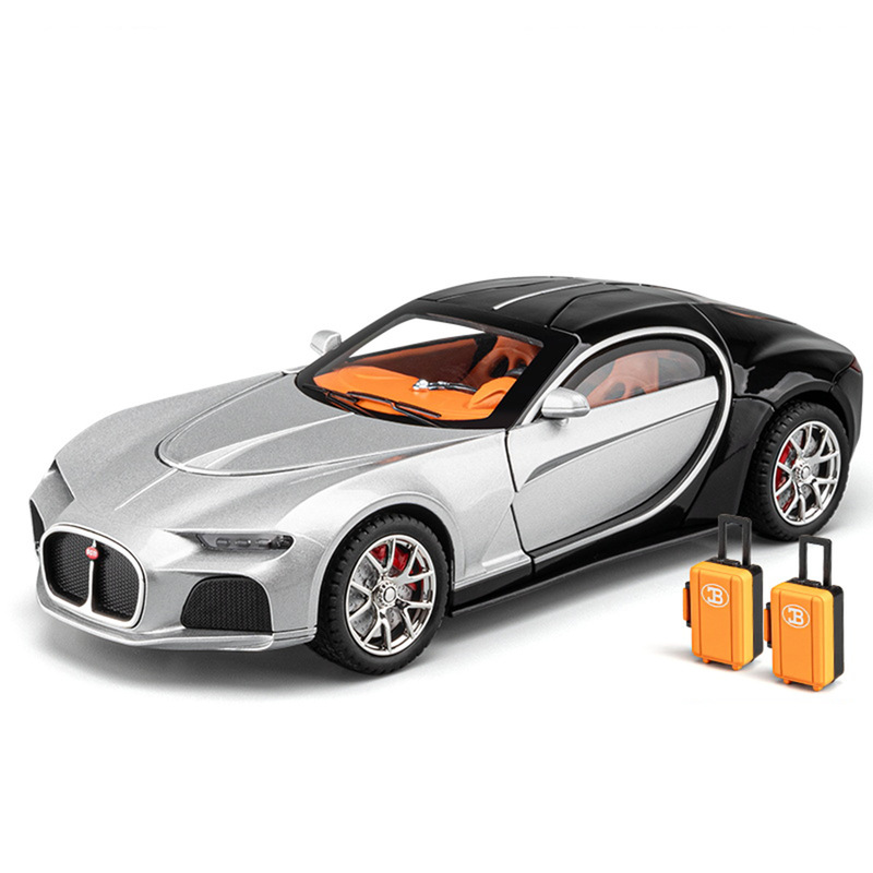 1:24 Bugatti Atlantic Alloy Car Model Boy Toy Artificial Sound and Light Car Model Chenghai Wholesale 1:24 Bugatti Atlantic Alloy Car Model Boy Toy Artificial Sound and Light Car Model Chenghai Wholesale
