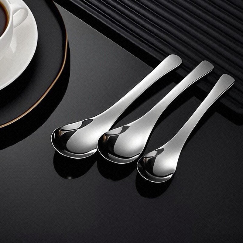 304 Stainless Steel Simple Thickened Earl Spoon for Children, Suitable for Home Use, Deepened Spoon That Is Not Easily Corroded and Easy to Clean 304 Stainless Steel Simple Thickened Earl Spoon for Children, Suitable for Home Use, Deepened Spoon That Is Not Easily Corroded and Easy to Clean
