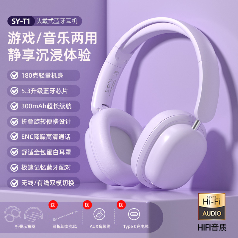 Nuevos auriculares inalámbricos transfronterizos auriculares de juego tipo Bluetooth auriculares de gran capacidad de batería marca auriculares fábrica al por mayor