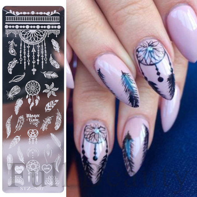 国境を越えたネイルアート鋼板ツール草花蝶薔薇小清新ネイルステンレス鋼板プリントnail|undefined