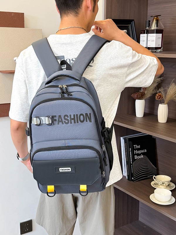 Mochila para computadora de cercanías de negocios para hombres de nuevo estilo Mochila al aire libre de ocio simple Mochila escolar de gran capacidad al por mayor