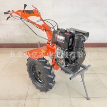 柴油两驱直连微耕机电启动加大变速箱500-12轮胎耕地旋耕犁地开沟