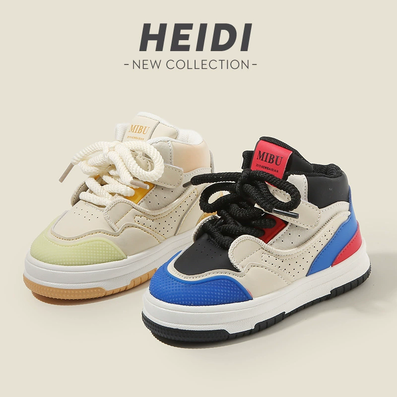 Детская спортивная обувь, весна-осень 2021, повседневные кроссовки для мальчиков, новые белые туфли с высоким берцем для девочек, детская обувь на мягкой подошве