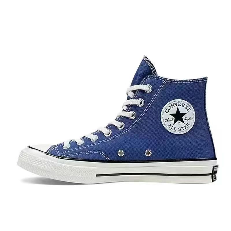 Zapatos Putian Pure Yuan Kuang Classic 1970s Zapatos de lona con fondo azul de doble circunferencia Deportes casuales Zapatos de verano para todo fósforo Zapatos de mujer