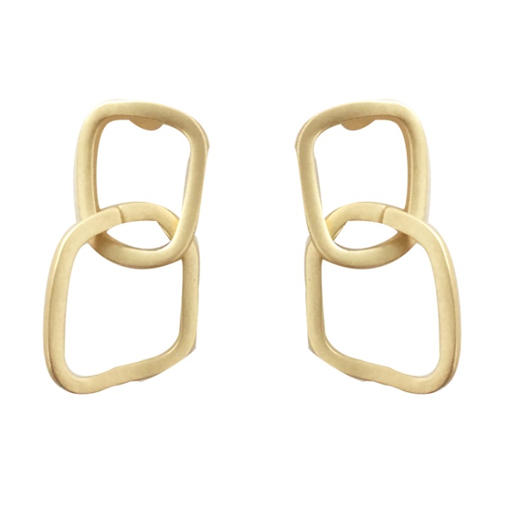 Fashion Hollow Irregular Alloy Earrings Wholesale display picture 2