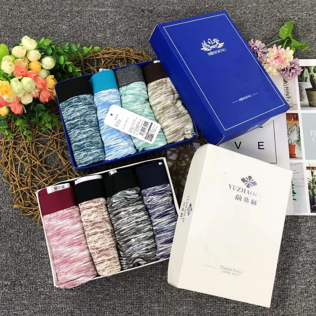 Ropa interior de hombre boxeadores de algodón para hombres Xinjiang boxeadores de algodón para hombres pantalones cortos de algodón transpirable de verano para hombres